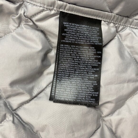 The North Face Quilted Girls Size Large 12 Gray Aconcagua Jacket Coat - Picture 6 of 9